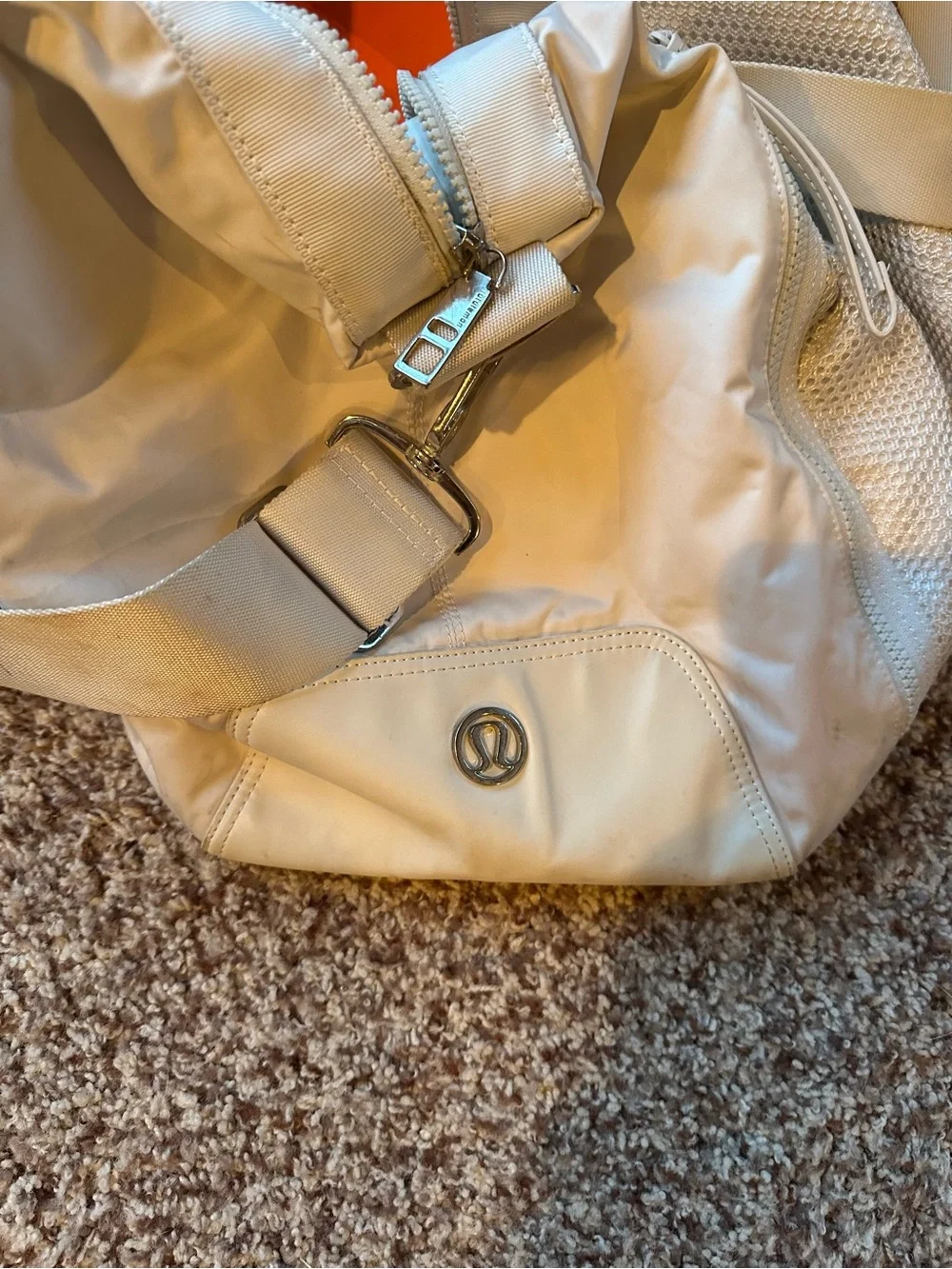lululemon athletica Cream Shoulder Tote with Adjustable Strap